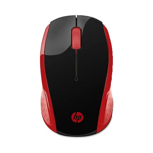 Ratón inalámbrico HP 200 (2HU82AA) rojo, 1000dpi, conexión Usb.