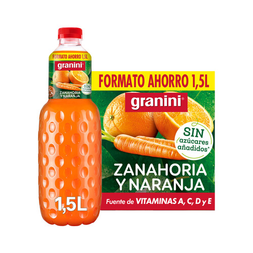 GRANINI Bebida de naranja y zanahoria GRANINI Clásico 1,5 l.