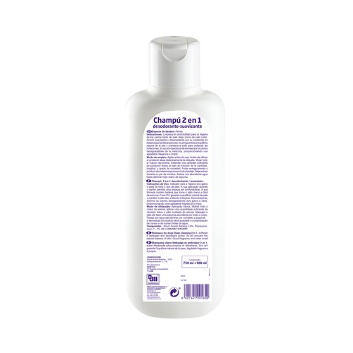 DIXIE Champú desodorante y suavizante para perros 750 ml.