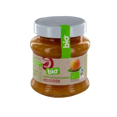 Mermelada extra de melocotón ALCAMPO ECOLÓGICO 350 g.