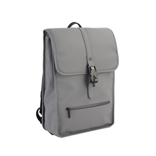 Mochila QILIVE CSR gris, con solapa de 14´-15´