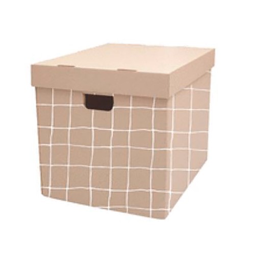 Caja rectangular plegable L de cartón, ACTUEL.