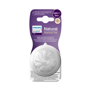 AVENT Natural response teat de Philips Tetinas de flujo medio (3) para bebés de más de 1 mes 2 uds.