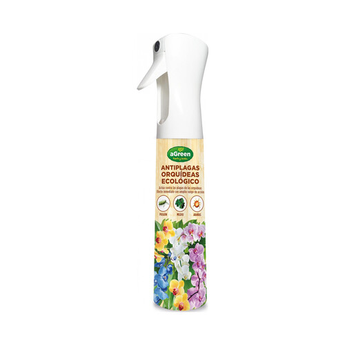 Spray antiplagas ecológico para orquídeas 300ml, AGREEN HUERTO Y JARDÍN.