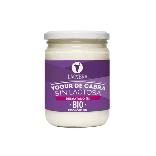 LACABRA Yogur de cabra ecológico desnatado sin lactosa LACABRA 420 g.