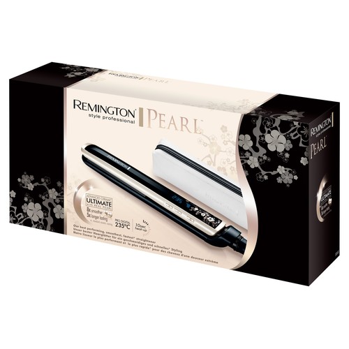 Plancha alisadora REMINGTON S9500 cerámica, placas de 110mm., temperatura max. 230 ºC.,