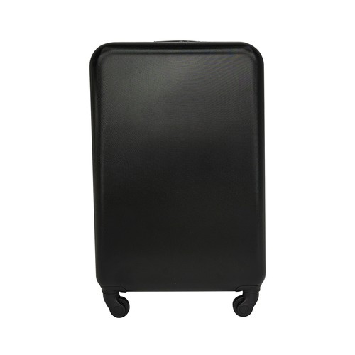 Maleta mediana tipo trolley  rígido 4 ruedas 65cm negro. PULGAR