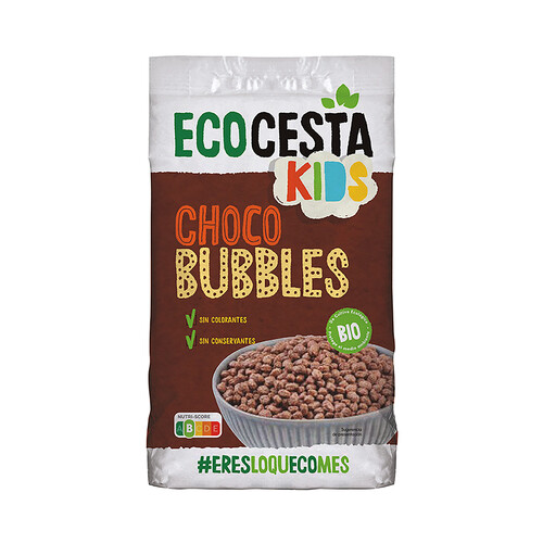 ECOCESTA Kids Choco bubbles (cereales de chocolate) ecológicos 375 g.