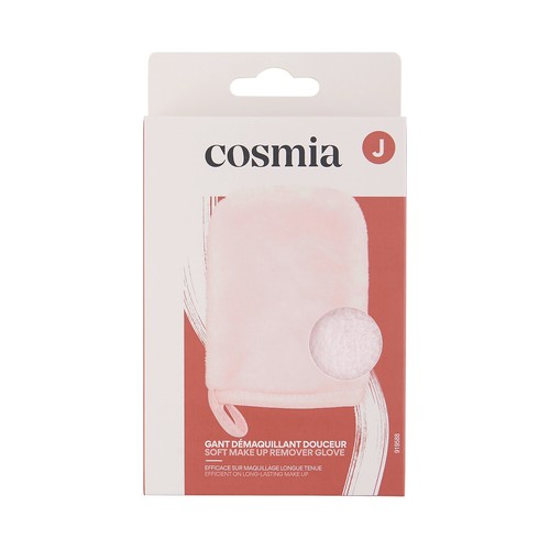 COSMIA Guante desmaquillador suave de talla única, válido para el maquillaje de larga duración.