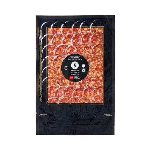 SABORES SIERRA DE MADRID Chorizo de ternera cortado en lonchas 80 g.
