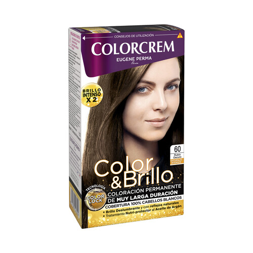 COLORCREM Tinte de pelo color rubio oscuro tono 60 COLORCREM Color & brillo.