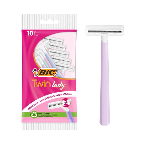 BIC Twin lady Maquinillas desechables con cabezal de doble hoja 10 uds.
