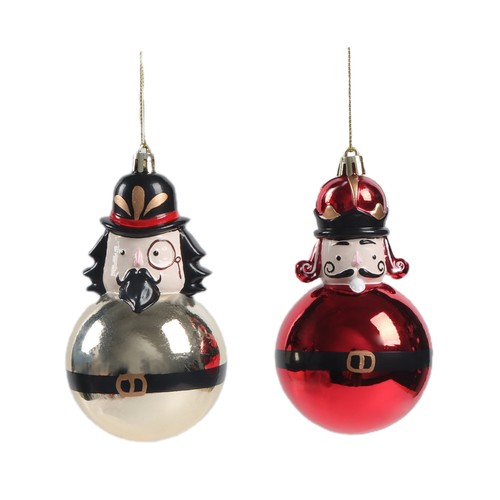 Colgante Figura Cascanueces 6,8cm Bola modelos surtidos decoración Árbol de Navidad, ACTUEL