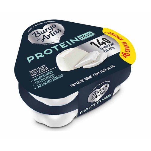 BURGO DE ARIAS Queso fresco potein plus 6 x 70 gr.