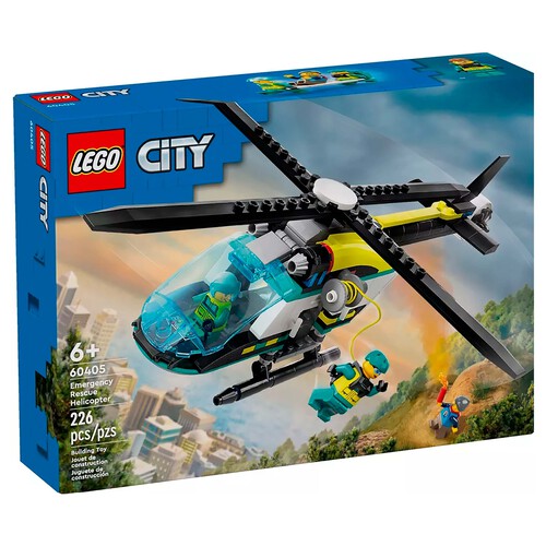 LEGO CITY helicóptero de rescate para emergencias 60405.