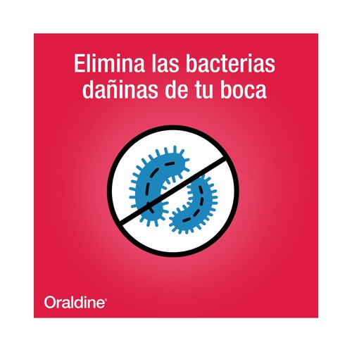 ORALDINE Colutorio antiséptico, de uso diario, con doble poder antibacteriano 200 ml.
