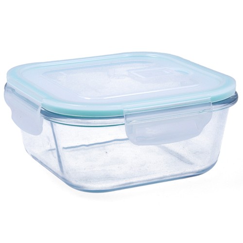 Hermético 80cl cuadrado borosilicato con válvula ciclón. QUID