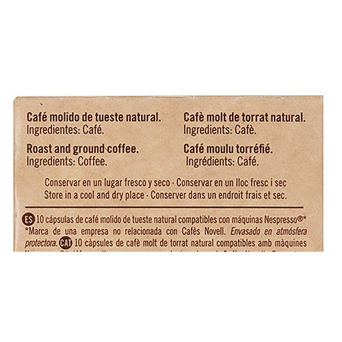 NOVELL Elixir Cápsulas de café ecológico con próbioticos, 10 uds.