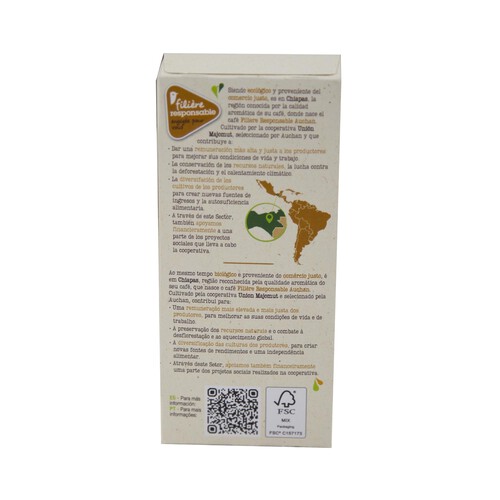 PRODUCTO ALCAMPO Café en cápsulas espresso México ecológico, l7, PRODUCTO ALCAMPO 10 uds 52 g.