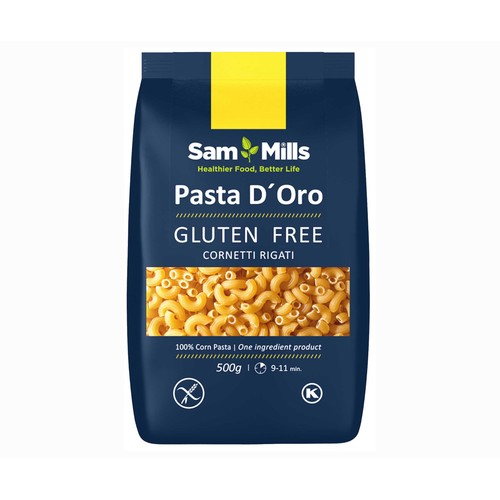 SAM MILLS Pasta Pipette, pasta sin gluten SAM MILLS, 500 gramos.