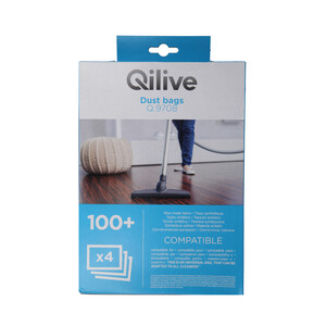 Pack de 4 bolsas de aspirador universales PRODUCTO ALCAMPO Nº100+ (QILIVE Q.9708).