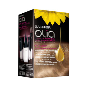 Imagen de GARNIER Tinte de pelo permanente color rubio 7.0 GARNIER Olia.