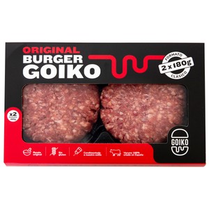 Imagen de GOIKO Burger meat de vacuno 100% criado en España 2 x 180 g.