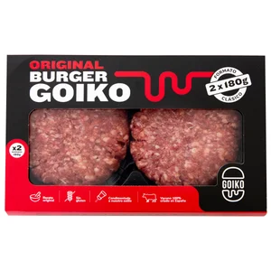 GOIKO Burger meat de vacuno 100% criado en España 2 x 180 g.