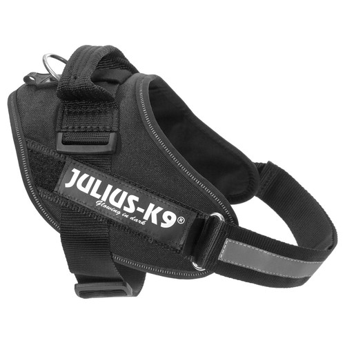 JULIUS K9 Arnés regulable para perros con reflectante color negro JULIUS K9 talla 0 (14-25 kg) 1 ud.