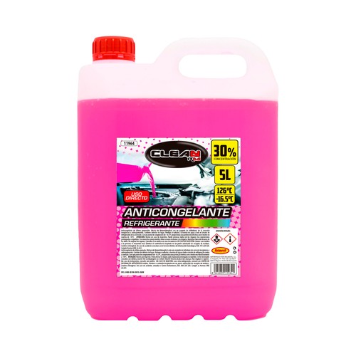 Anticongelante refrigerador, 30% concentración, color rosa, 5 L, ROLMOVIL.