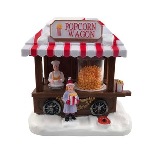 Imagen de Carro de palomitas de maíz 14,3cm, a pilas con LED, ACTUEL