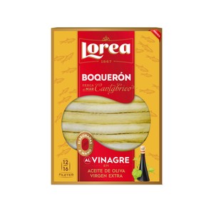 LOREA Filetes de boquerón del Cantábrico en aceite de oliva LOREA 120 g.