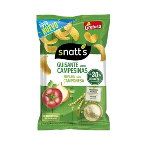 SNATTS Snaks de guisante sabor campesinas 95 g.