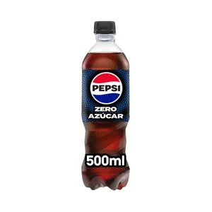 PEPSI ZERO Refresco de cola zero sin azúcar botella 50 cl.