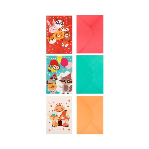 Tarj. Felicit. Y Sobre 11.5X17Cm -Kids Birthday. AUCHAN