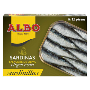 Imagen de ALBO Sardinillas en aceite de oliva virgen extra 8/12 piezas 105 g.