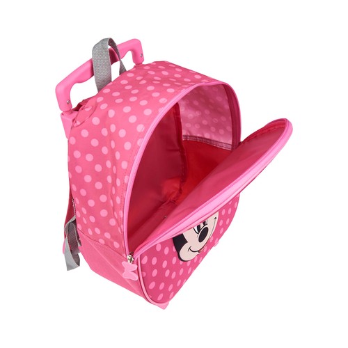 Mochila con ruedas, color rosa, MINNIE DISNEY, 29x33x12,75cm.
