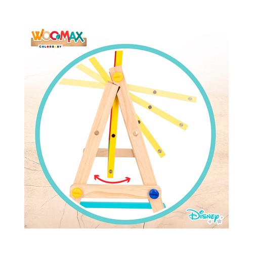 Pizarra Blanca/Negra con accesorio Woomax +4 Años, DISNEY