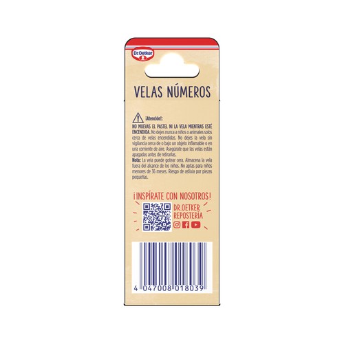 DR. OETKER Vela número uno, 1 uds.