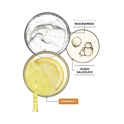 GARNIER Skin active Sérum con vitamina C con acción anti manchas oscuras 30 ml.