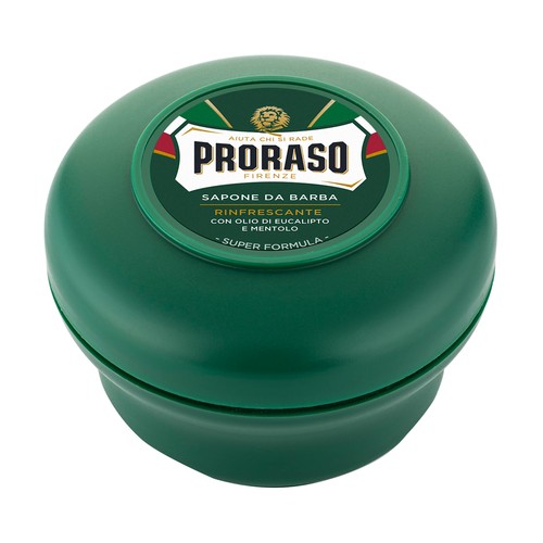 PRORASO Jabón de afeitar refrescante con aceite de eucalipto y menta 150 ml.
