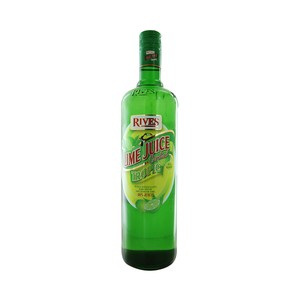 LIME JUICE TROPIC RIVES  Bebida refrescante de lima botella de 1 litro