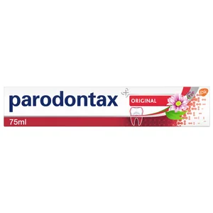 PARODONTAX Pasta de dientes con flúor que ayuda a detener el sangrado de las encías PARODONTAX 75 ml.