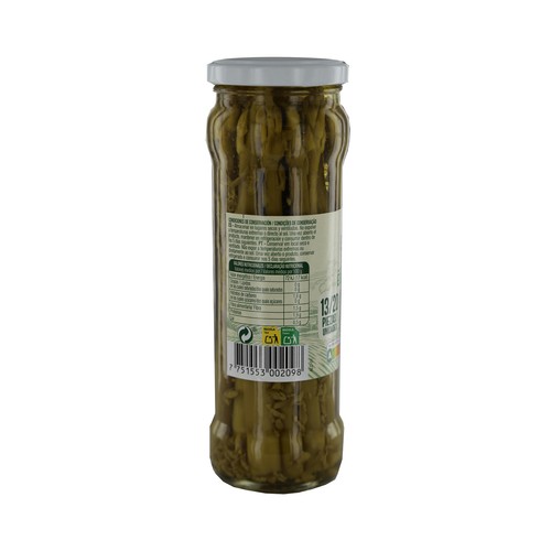 PRODUCTO ALCAMPO Espárragos verdes 13/20 piezas frasco de 185 g.