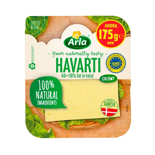 ARLA Queso en lonchas havarti 175 g.