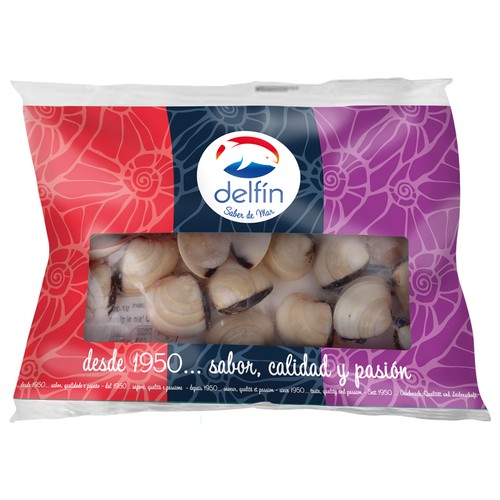 DELFÍN Almeja blanca cocida y congelada 150 g.