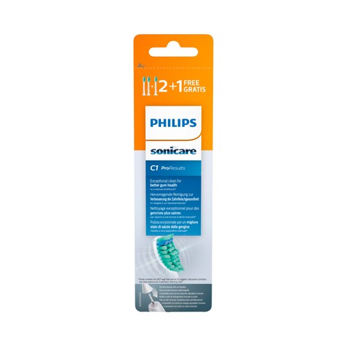 PHILIPS Sonicare C1 Proresults Pack 3 cabezales cepillo de dientes eléctrico.