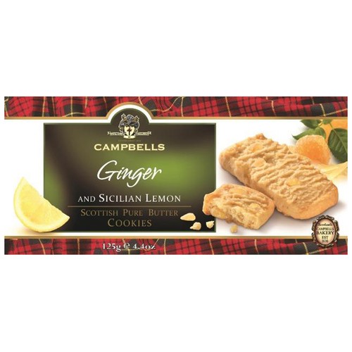 CAMBELL`S Galleta de mantequilla ginger limón caja 125 g.