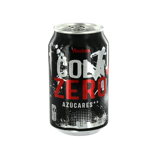 PRODUCTO ALCAMPO Refresco de cola Zero sin azúcar lata 33 cl.