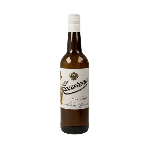 MACARENA Vino manzanilla con D.O. Manzanilla de Sanlúcar de Barrameda botella 75 cl.